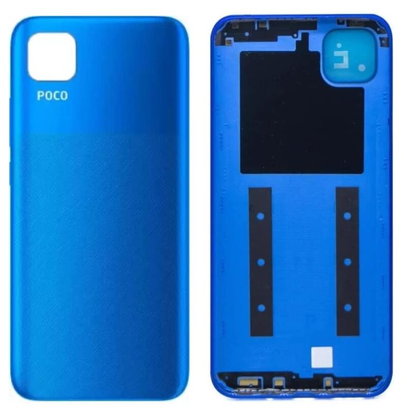 Back Panel | Battery Back Cover Replacement for Poco C3 - Image 2