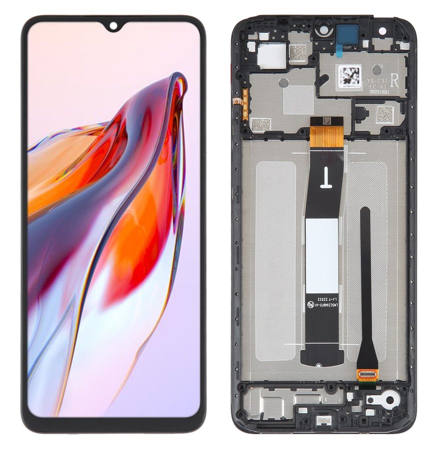 Display with Touch Screen Replacement for Xiaomi Redmi 12C 2 Xiaomi Redmi 12C Display and Touch Screen Combo Replacement Price in India Chennai With Frame - 1