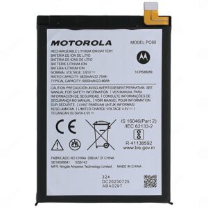 Original Motorola Moto G54 5G Battery Replacement Cost in Chennai India - PC60