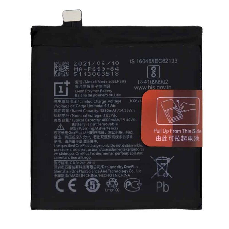 Original OnePlus 7 Pro Battery Replacement Cost in India Chennai - BLP699